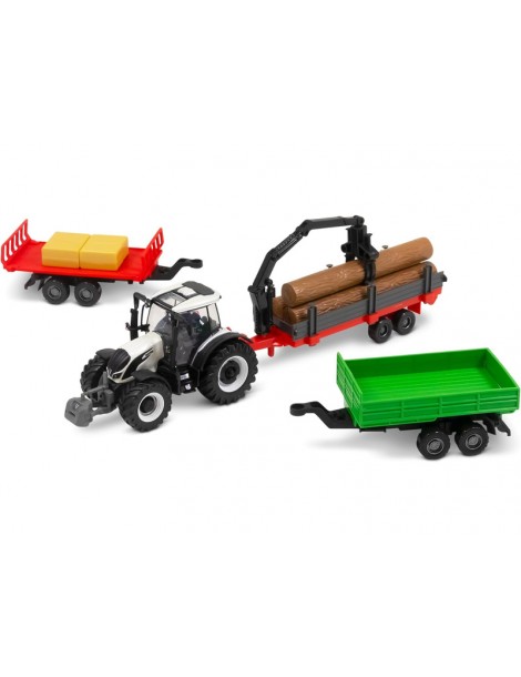 Bburago Valtra N174 modeliukas su priedais dovanų rinkinys – CyborgShop