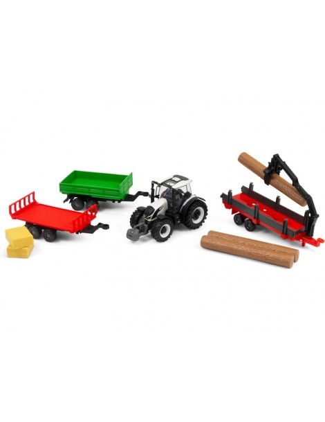 Bburago Valtra N174 modeliukas su priedais dovanų rinkinys – CyborgShop