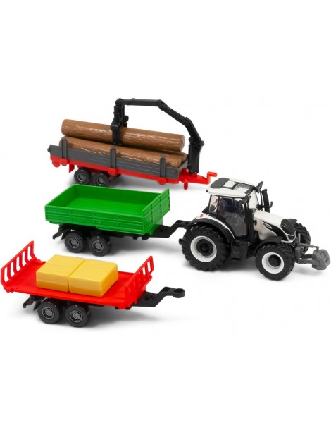 Bburago Valtra N174 modeliukas su priedais dovanų rinkinys – CyborgShop