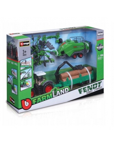 Bburago Fendt 1050 Vario modeliukas su priedais rinkinys – CyborgShop