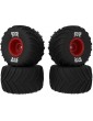 Arrma dBoots Chevron MT Tire Set Glued (Red) (2 Pairs) - GROM