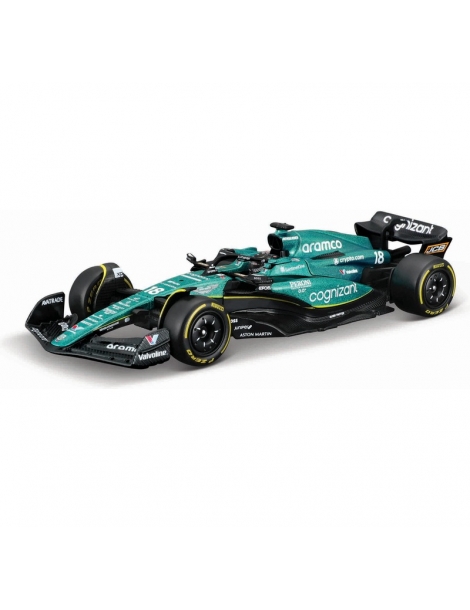 Bburago Aston Martin AMR23 1:43 – 18 Stroll 2023 F1 bolido modeliukas su pilotu
