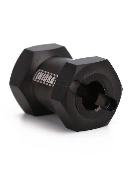 Žalvariniai ratų adapteriai 12 mm juodi RC kopimo modeliams – CyborgShop