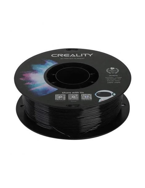 Creality CR-PETG juodas 3D siūlas 1.75 mm 1 kg – CyborgShop