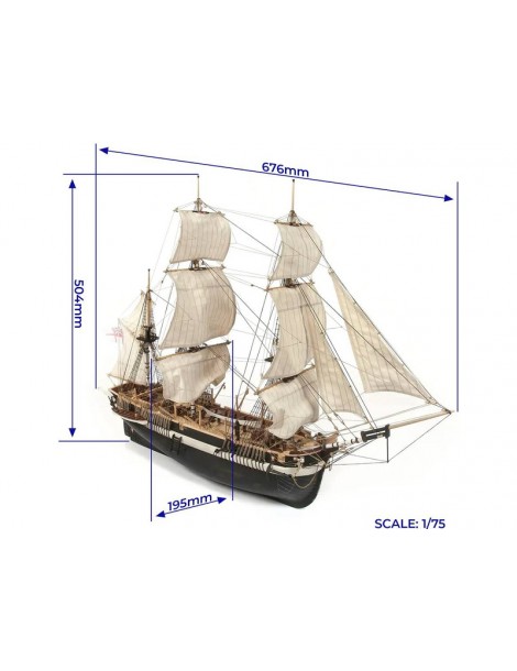 OCCRE HMS Terror Standmodellbausatz 1:75
