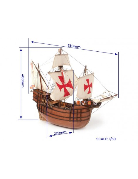 OCCRE Santa Maria Standmodellbausatz 1:50
