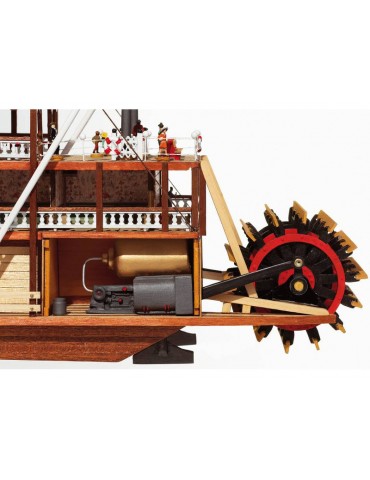 OCCRE Mississippi Heckraddampfer Standmodellbausatz 1:80