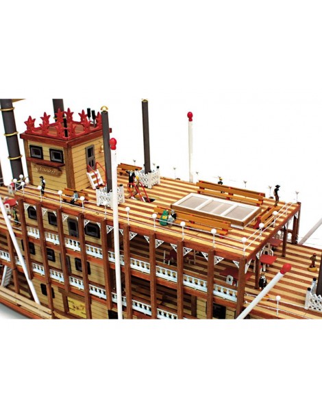 OCCRE Mississippi Heckraddampfer Standmodellbausatz 1:80