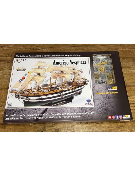 OCCRE Amerigo Vespucci Standmodellbausatz 1:100 mit Segelsatz