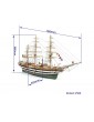 OCCRE Amerigo Vespucci Standmodellbausatz 1:100
