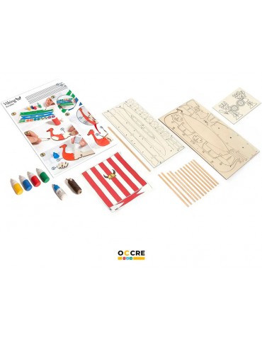 OCCRE Vikinger Boot Bausatz f r Kinder