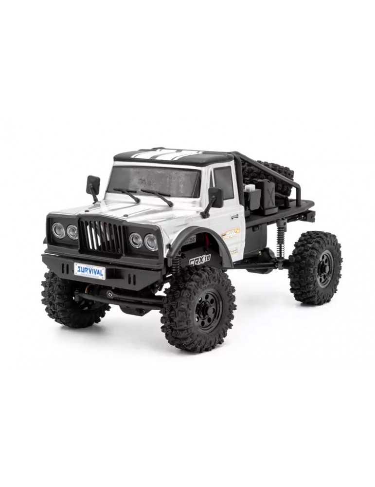 RTR Truck Trial HOBBYTECH CRX18 Flat Cage 4x4 - Silver