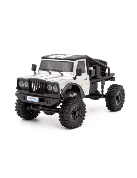RTR Truck Trial HOBBYTECH CRX18 Flat Cage 4x4 - Silver