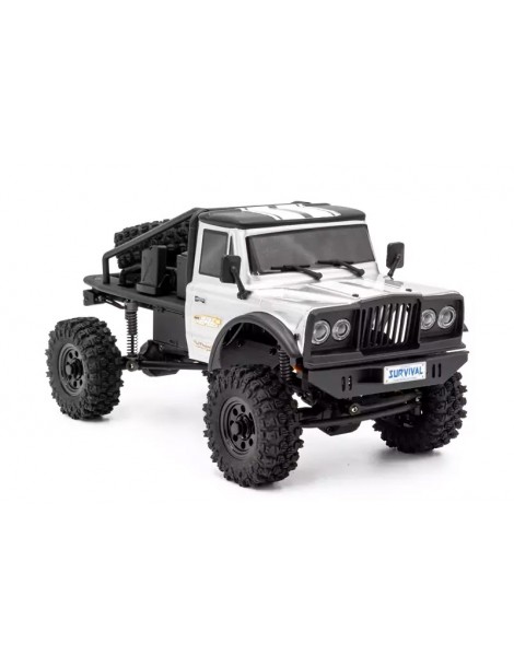 RTR Truck Trial HOBBYTECH CRX18 Flat Cage 4x4 - Silver