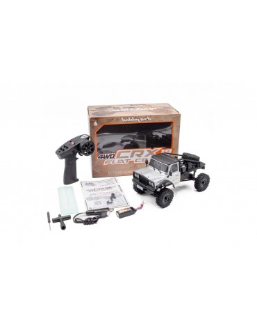 RTR Truck Trial HOBBYTECH CRX18 Flat Cage 4x4 - Silver
