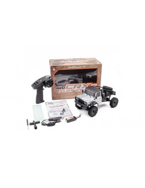RTR Truck Trial HOBBYTECH CRX18 Flat Cage 4x4 - Silver