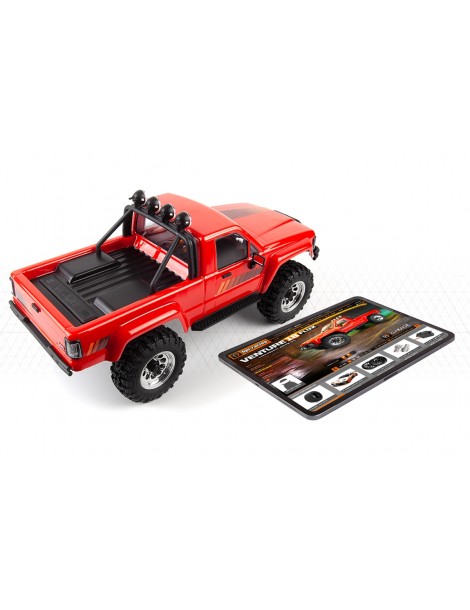 HPI Venture18 Toyota Hilux SR5 1985 Red 1:18 RC krawler modelis – CyborgShop