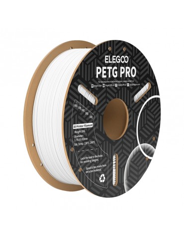 Elegoo PETG Pro baltas 3D siūlas 1.75 mm 1 kg – CyborgShop