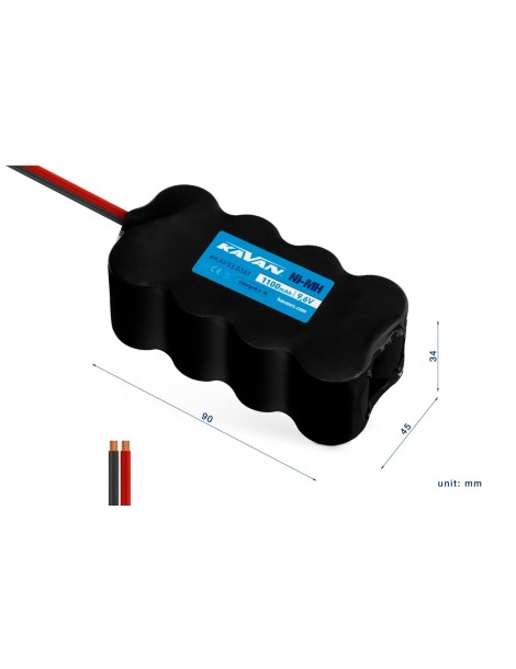 KAVAN NiMH 1100mAh/9,6V - block