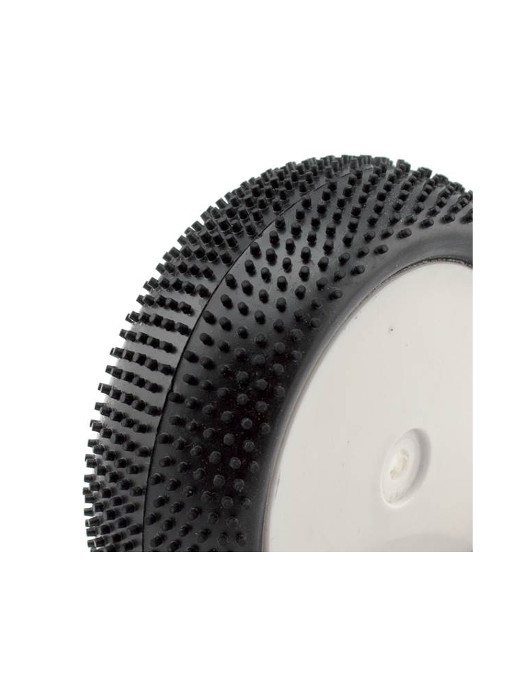 Hobbytech RC 1:10 Buggy Mini Pin ratų komplektas su baltais ratlankiais – CyborgShop