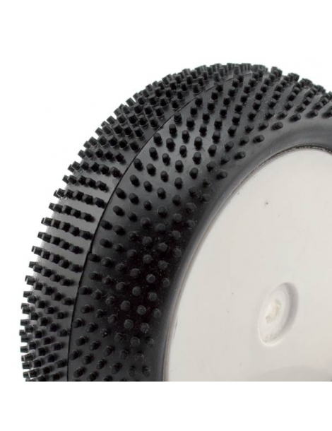 Hobbytech RC 1:10 Buggy Mini Pin ratų komplektas su baltais ratlankiais – CyborgShop