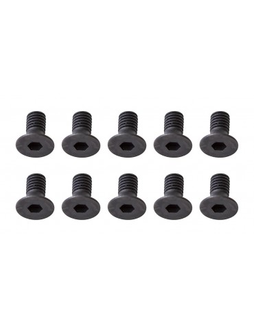 Screws, M2.5x8mm FHCS, 2mm hex