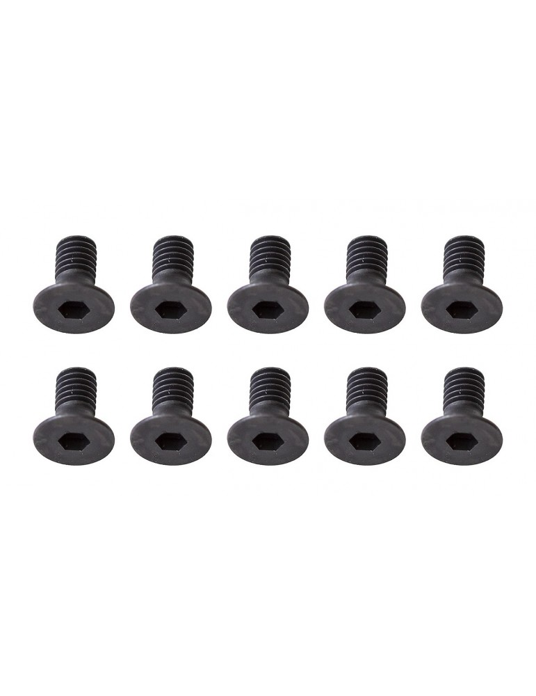 Screws, M2.5x8mm FHCS, 2mm hex