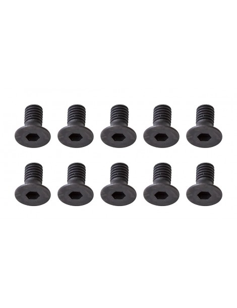 Screws, M2.5x8mm FHCS, 2mm hex
