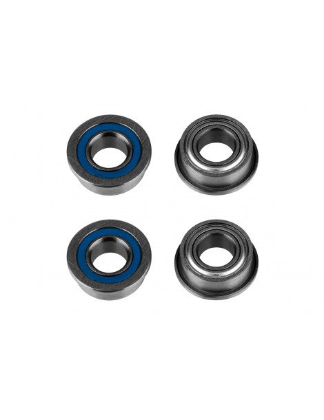 FT Bearings, 5x10x4mm, flanged, 4 Pcs.