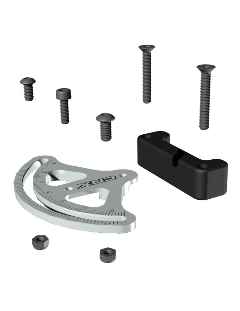 CRX 2 SPEED BOX ADJUSTABLE SERVO HORN IN ALUMINIUM
