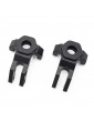 CRX L&R FRONT STEERING KNUCKLE IN ALUMINIUM - BLACK