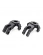 CRX L&R FRONT STEERING KNUCKLE IN ALUMINIUM - BLACK