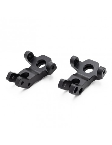 CRX L&R FRONT STEERING KNUCKLE IN ALUMINIUM - BLACK