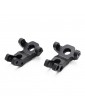 CRX L&R FRONT STEERING KNUCKLE IN ALUMINIUM - BLACK