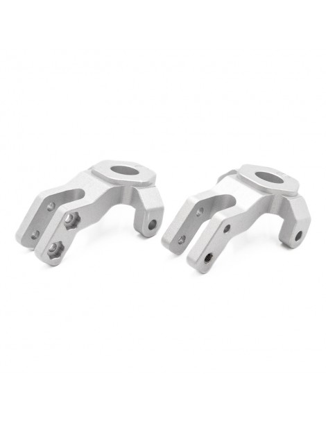CRX L&R FRONT STEERING KNUCKLE IN ALUMINIUM - Silver