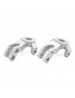 CRX L&R FRONT STEERING KNUCKLE IN ALUMINIUM - Silver