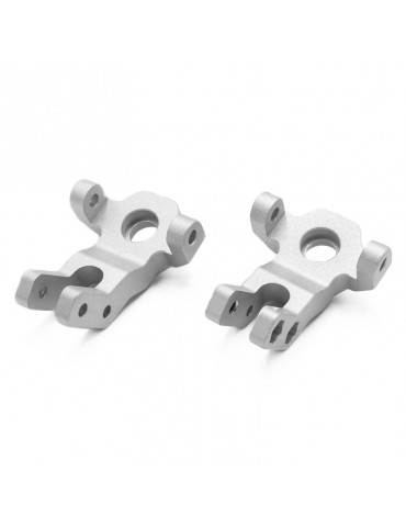 CRX L&R FRONT STEERING KNUCKLE IN ALUMINIUM - Silver