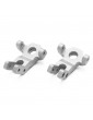CRX L&R FRONT STEERING KNUCKLE IN ALUMINIUM - Silver