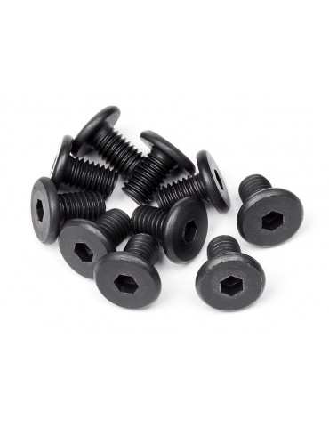 M5x8 mm Pan Head RC varžtai su vidine šešiakampe įvore, 10 vnt. komplektas, patikimam tvirtinimui ir konstrukcijų montavimui