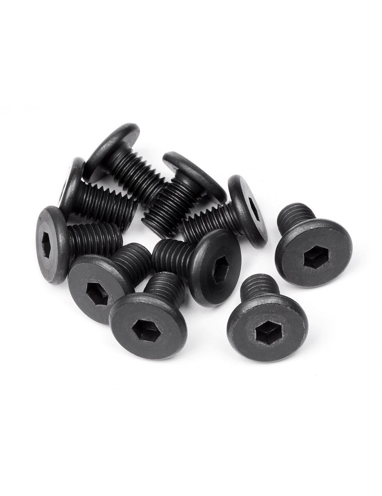 M5x8 mm Pan Head RC varžtai su vidine šešiakampe įvore, 10 vnt. komplektas, patikimam tvirtinimui ir konstrukcijų montavimui