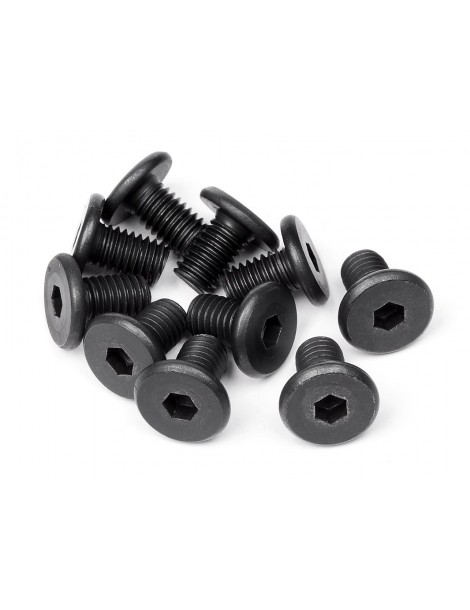 M5x8 mm Pan Head RC varžtai su vidine šešiakampe įvore, 10 vnt. komplektas, patikimam tvirtinimui ir konstrukcijų montavimui