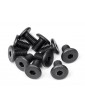M5x8 mm Pan Head RC varžtai su vidine šešiakampe įvore, 10 vnt. komplektas, patikimam tvirtinimui ir konstrukcijų montavimui