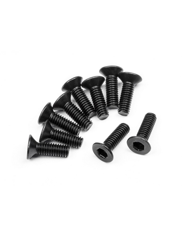 Flat head Screw M2,5x8mm Hex socket (10pcs)