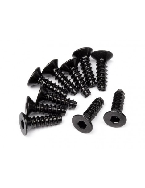 TP. Flat Head Screw M3x10mm (10pcs)