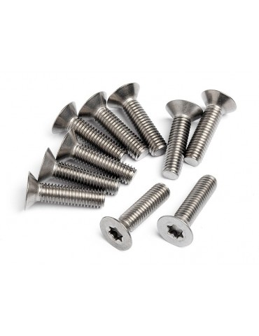 TITANIUM FLAT HEAD SCREW M5x20mm (10pcs)