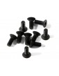 Flat head screw M3x8mm hex socket/10pcs