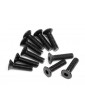 Flat head screw M3x12mm hex socket/10pcs/2,0mm