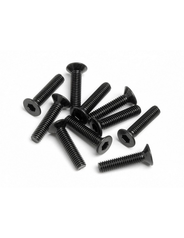 Flat head screw M2,5x12mm (hex socket/10pcs)