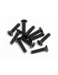 Flat head screw M2,5x12mm (hex socket/10pcs)