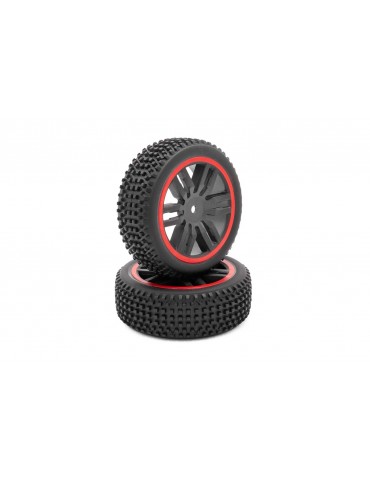 Front complete tyres (x2) - RED